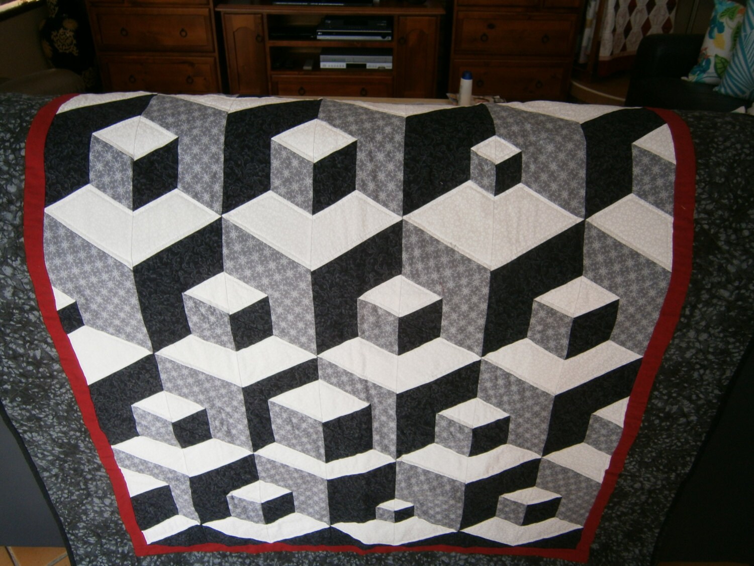 Little Boxes Quilt Pattern by Lessa Siegele. an Optical Etsy Australia