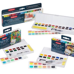 Derwent Inktense Paint Pan Sets - just like the pencils, only better. Great for fabric and paper image 1