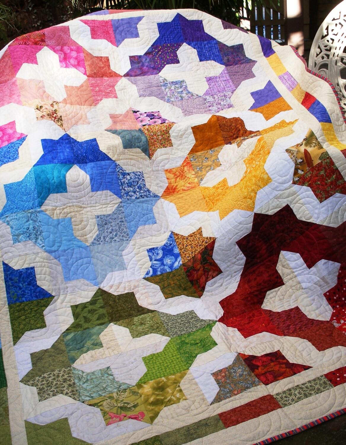 Flying Colors Quilt Pattern by Lorraine Cocker This quilt is Etsy