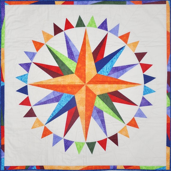 Compass Pieced Quilt Pattern Compass Pieced Quilt Pattern