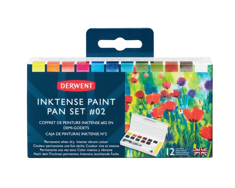 Derwent Inktense Paint Pan Sets - just like the pencils, only better. Great for fabric and paper image 3