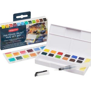 Derwent Inktense Paint Pan Sets - just like the pencils, only better. Great for fabric and paper image 5