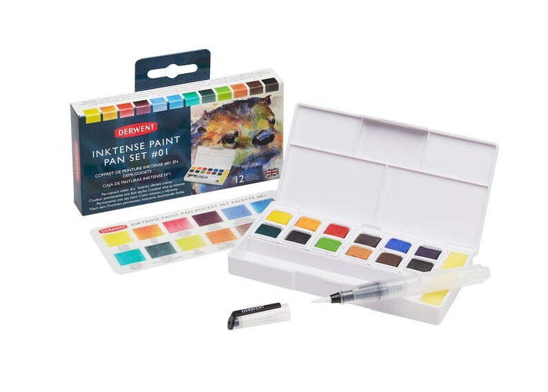 Derwent Inktense Paint Pan Sets - just like the pencils, only better. Great for fabric and paper image 5