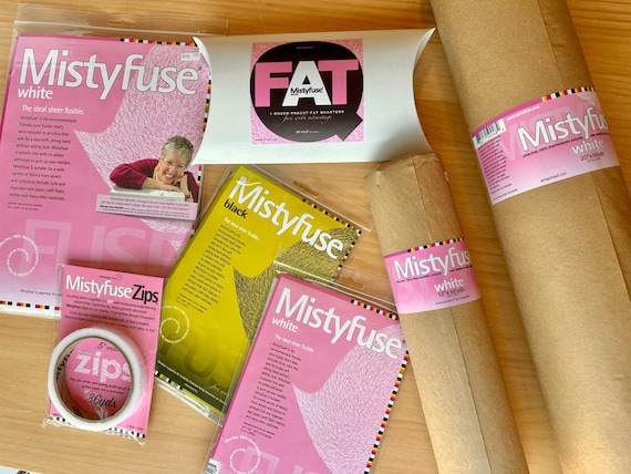 Misty Fuse sheer fusible web - iron on interfacing - for applique, collage and textile art - fine enough for sheer and silk fabrics