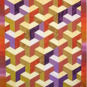 Inner City Quilt Pattern Clever Strip Pieced No Y seams image 1