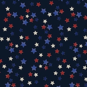 USA Stars on Navy, Red white blue fabric, USA, 4th of July, America, Timeless Treasures, Quilting Cotton Fabric