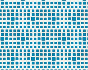 Blender Fabric Tan ALMOND Art Gallery Fabric Squared Elements Beige White Square Fabric
