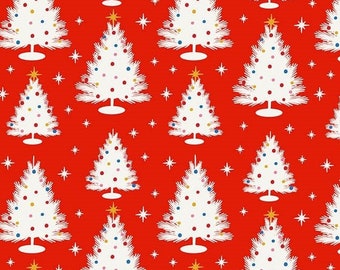 Red Peppermint Trees, Figo, Quilting cotton
