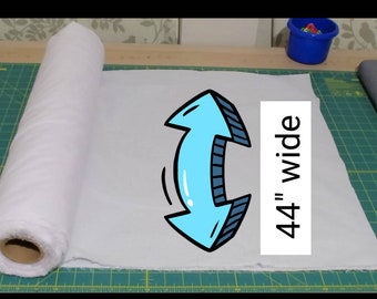 XL Woven Fusible Interfacing, 44" extra wide, White Woven Fuse, Pellon SF101, Shapeflex Fusible, Fabric Stabilizer, Fabric by the yard