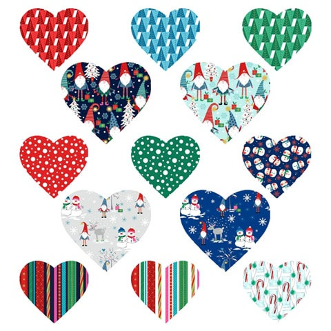 Snowman Snow Globe Christmas Winter Fabric Tossed Snowmen | Etsy