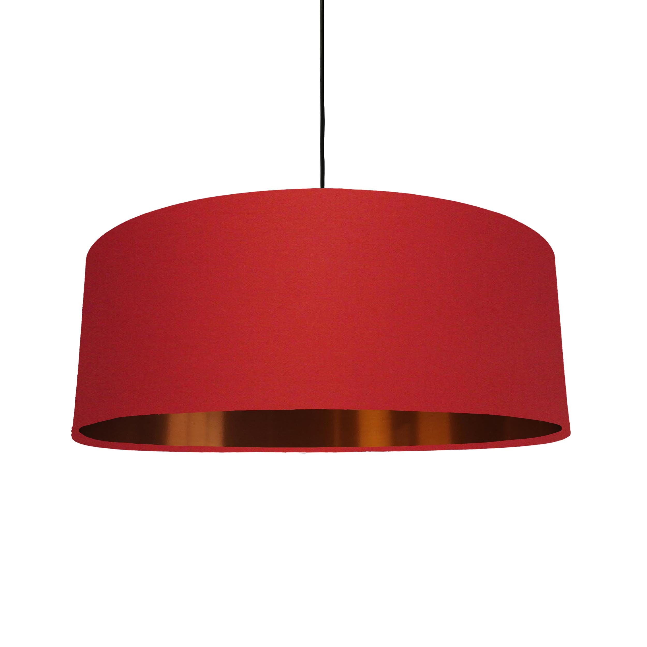 Extra Large Red Lampshade With Copper Lining Etsy Australia