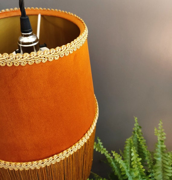 Drum fringe lampshade deals