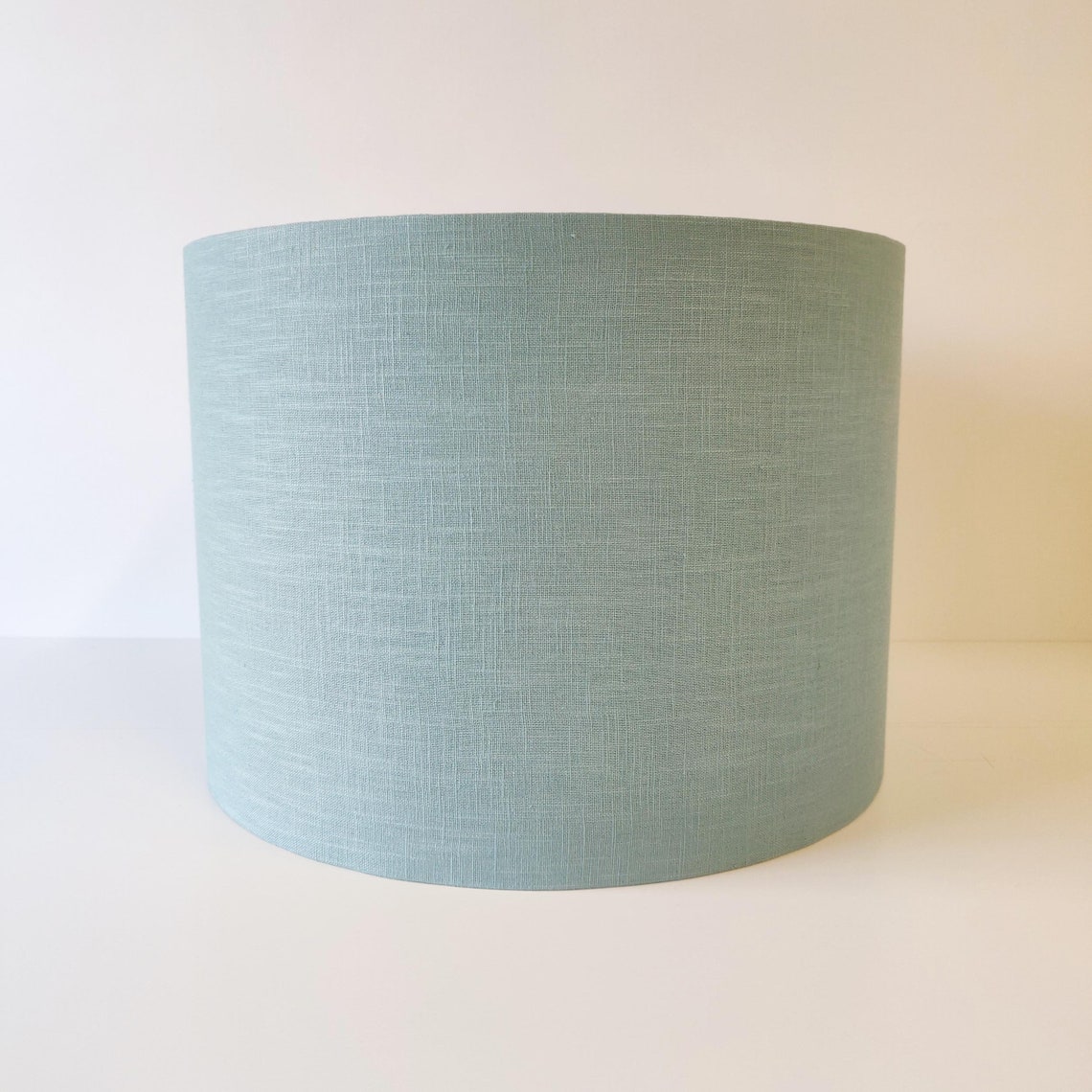 Duck Egg Blue Lampshade in Linen with Gold Lining Etsy