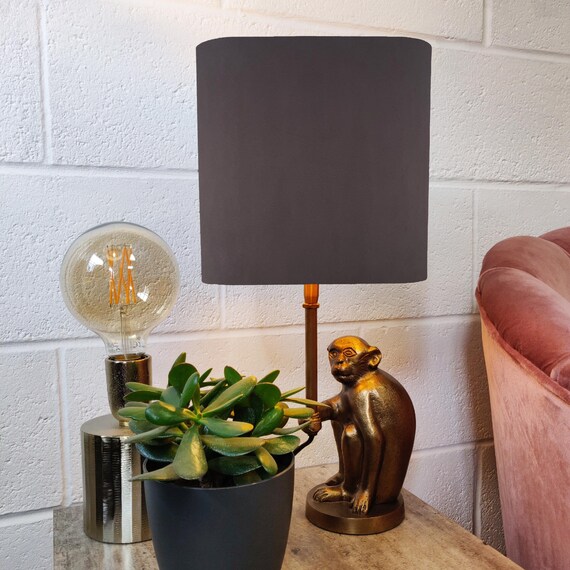 Carbon velvet lampshades deals