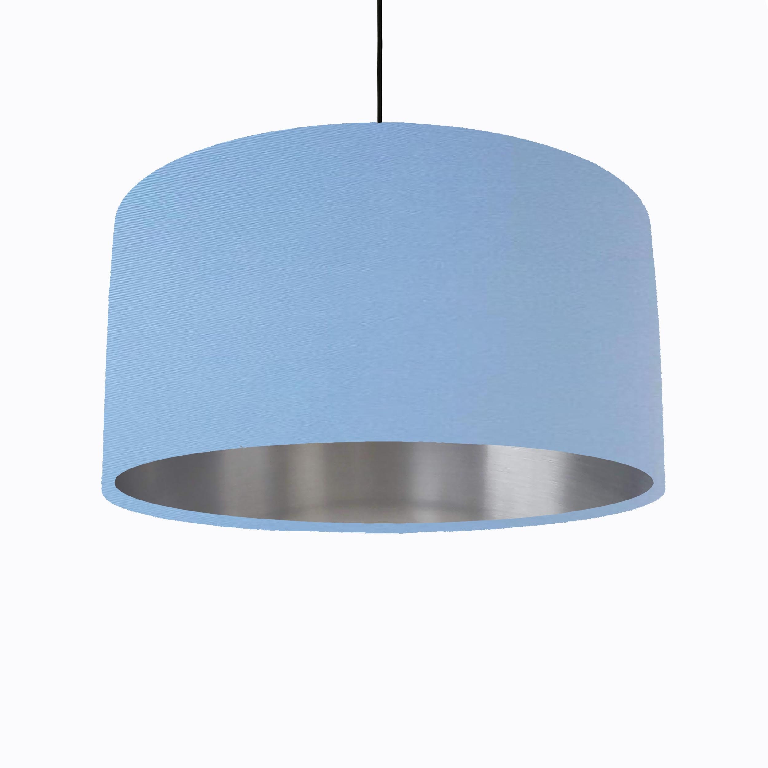 Fietstaxi volleybal rekenkundig Lichtblauwe lampenkap in katoen met zilveren voering - Etsy België
