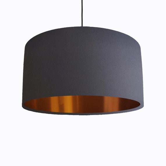 Dark grey and copper light cheap shade