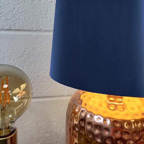 Navy blue tall lamp deals