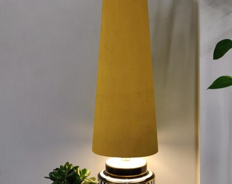 70cm Tall Olive Green Cotton Slim Cone Lampshade, Large Conical Fat Lamp  Shade -  Canada