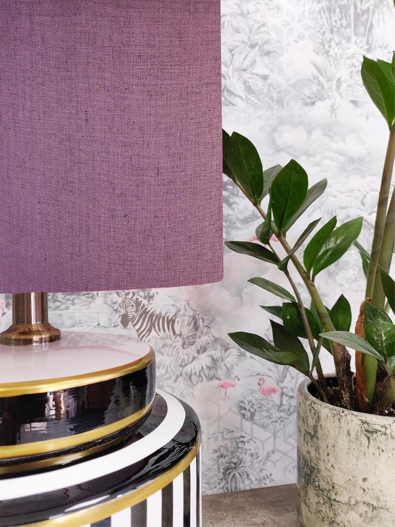 Large purple cheap lamp shade