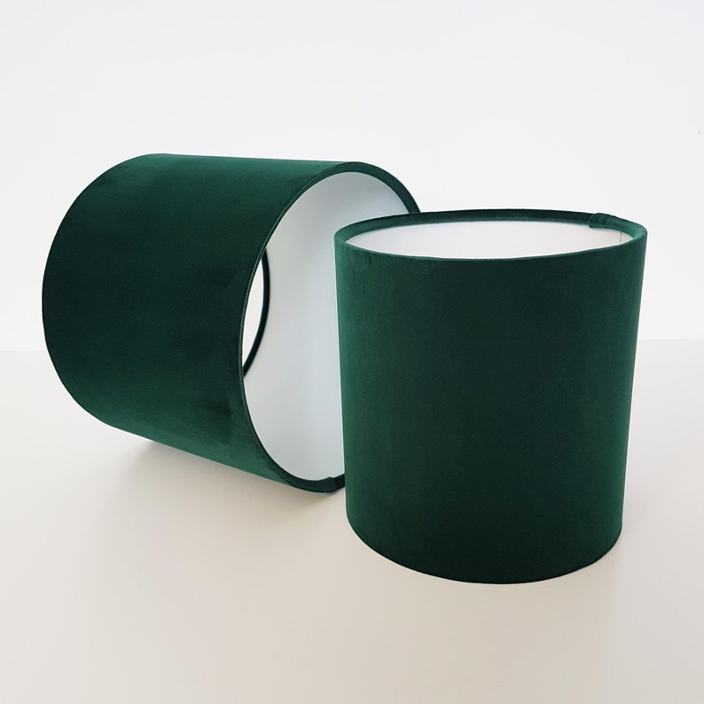 Green Velvet Lampshade | Etsy