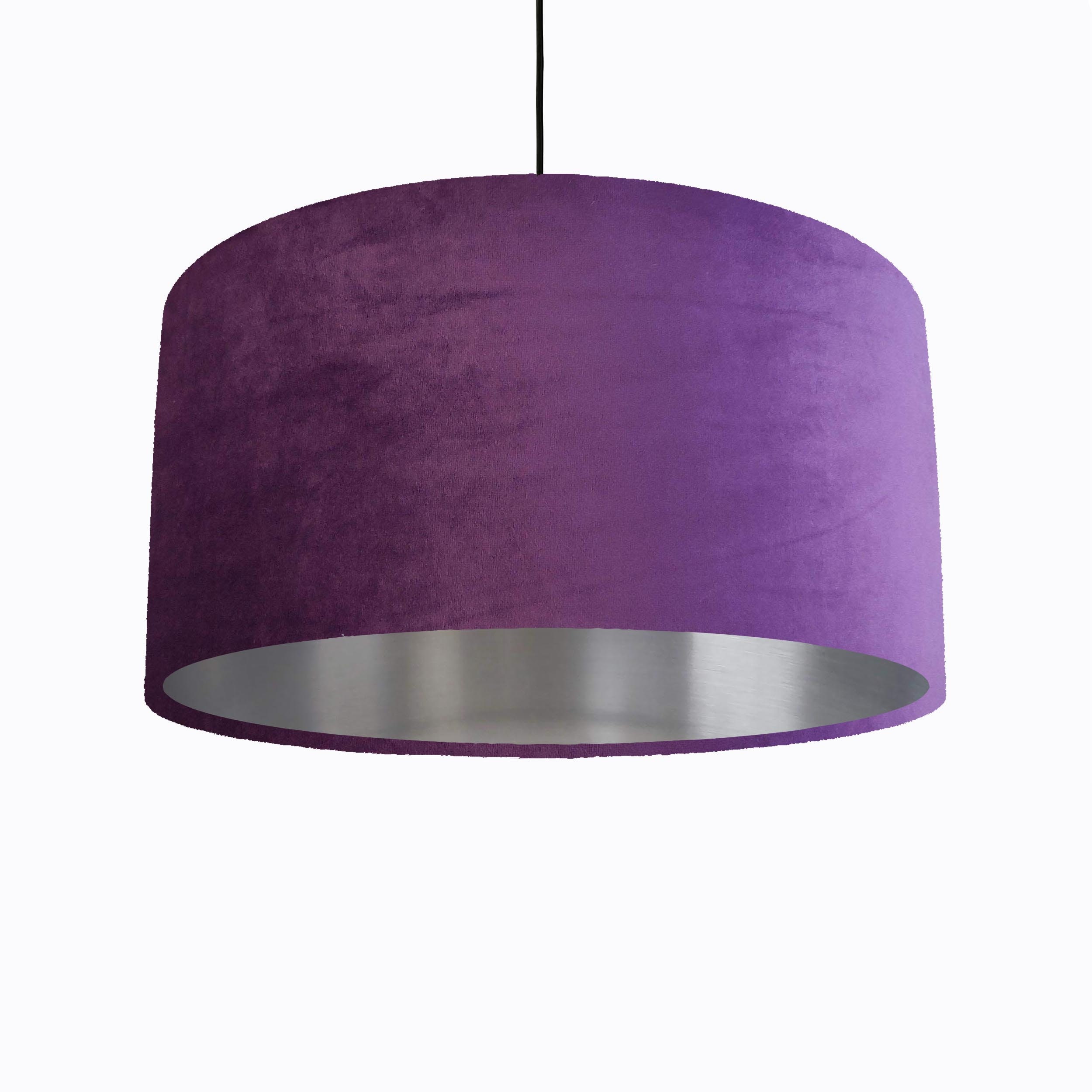 Purple velvet lampshade hotsell