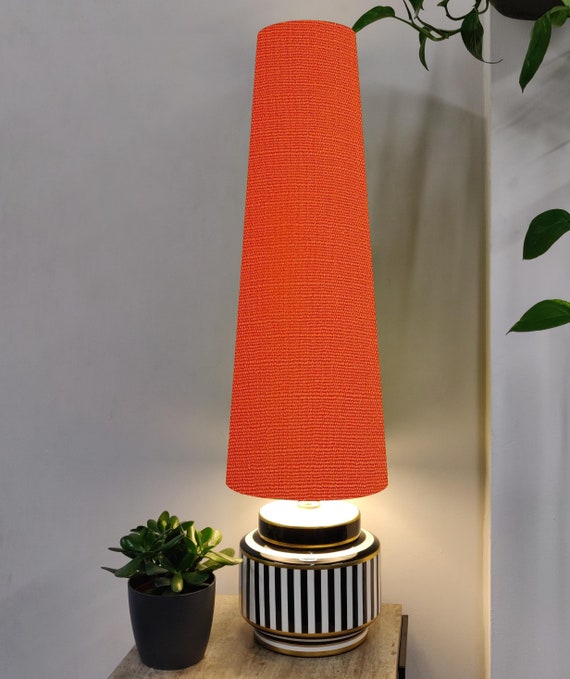 Tall orange sale lamp