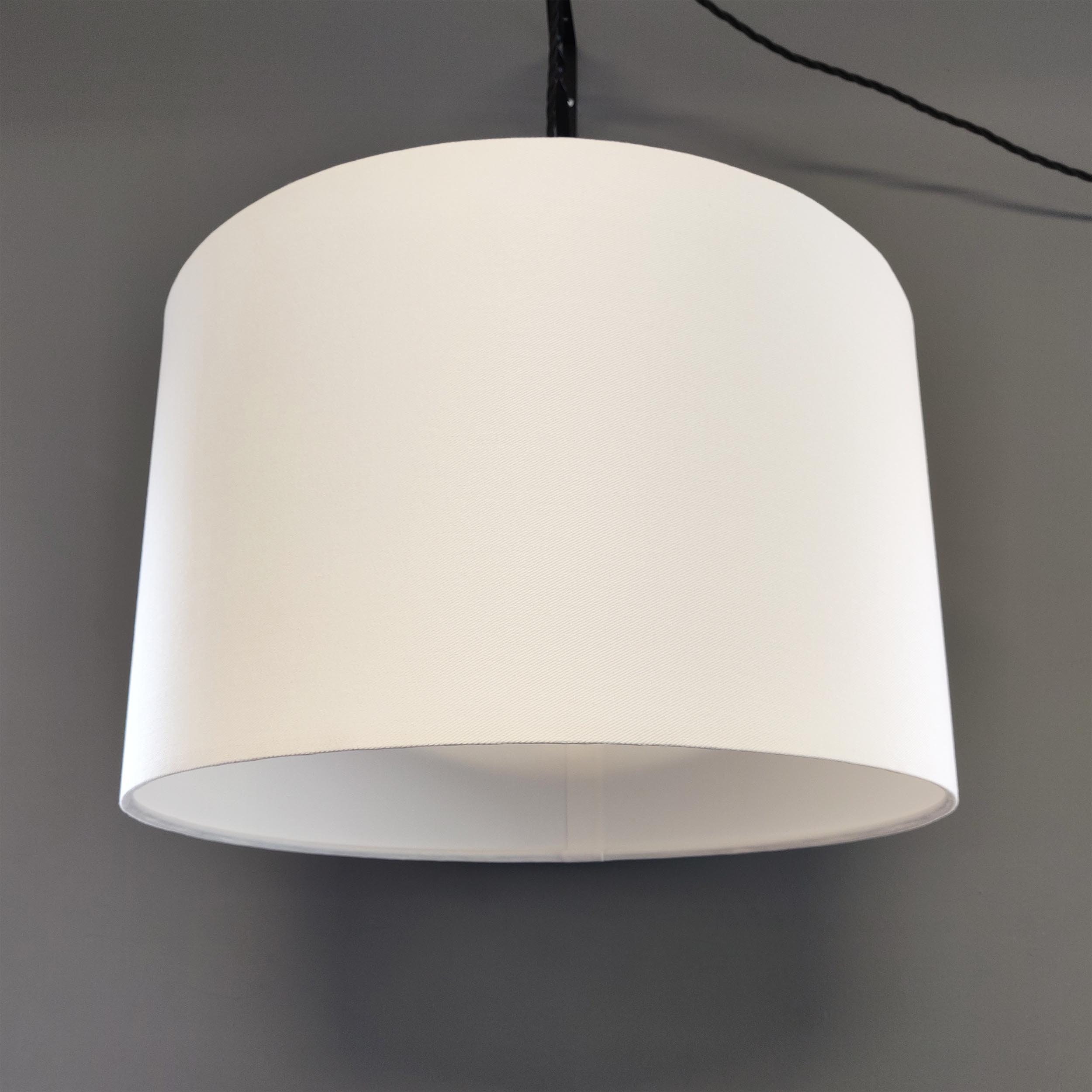 White cotton lampshade deals