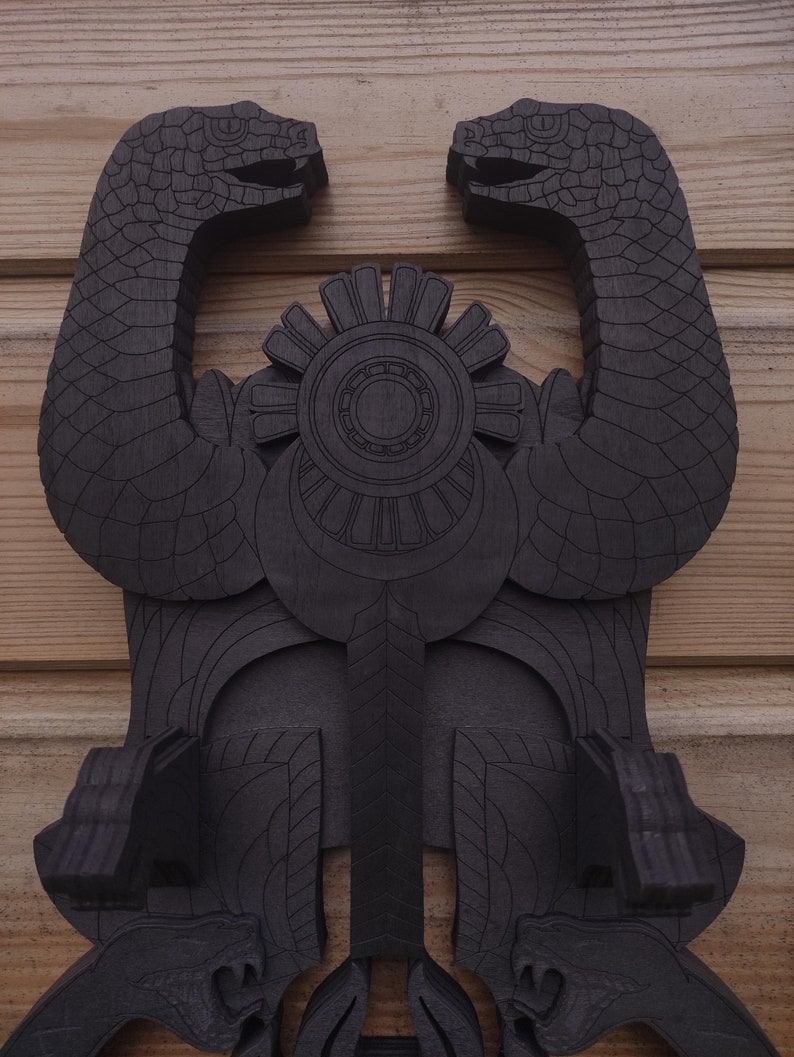 Supporto Spada Thulsa Doom – Supporto Muro Conan Legno Multistrato – Espositore Spada Atlantidea – Decorazione Fantasy immagine 8