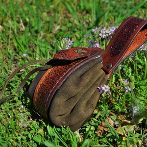 Leder-Etui für Gürtel keltischer mittelalterliche Wikinger LARP COSPLAY ATREZZO Erholung
