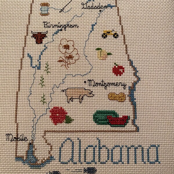 Huntsville Alabama Cross Stitch Pattern Etsy