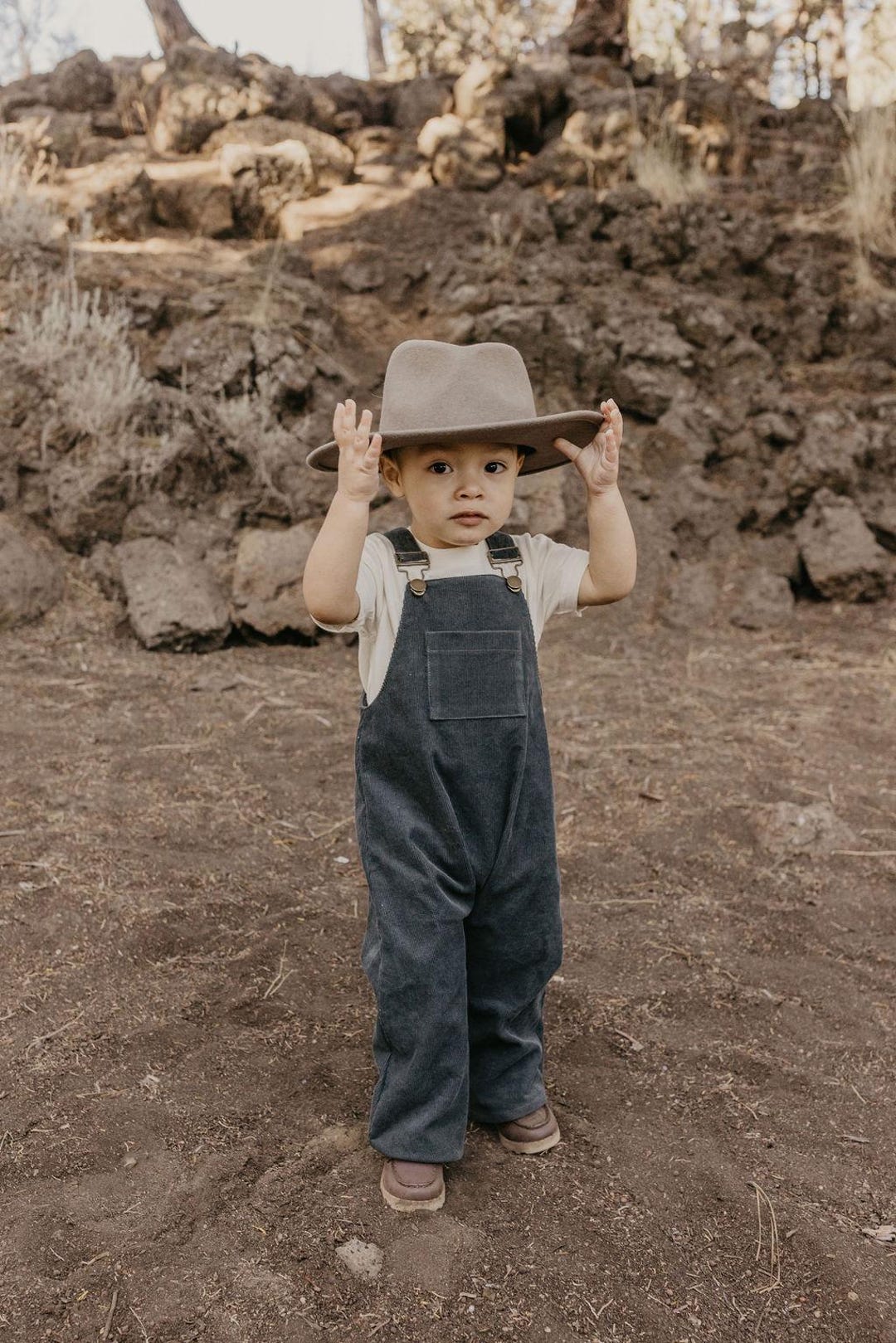 Children's Corduroy Harem Overalls | Handmade Vintage Style Romper