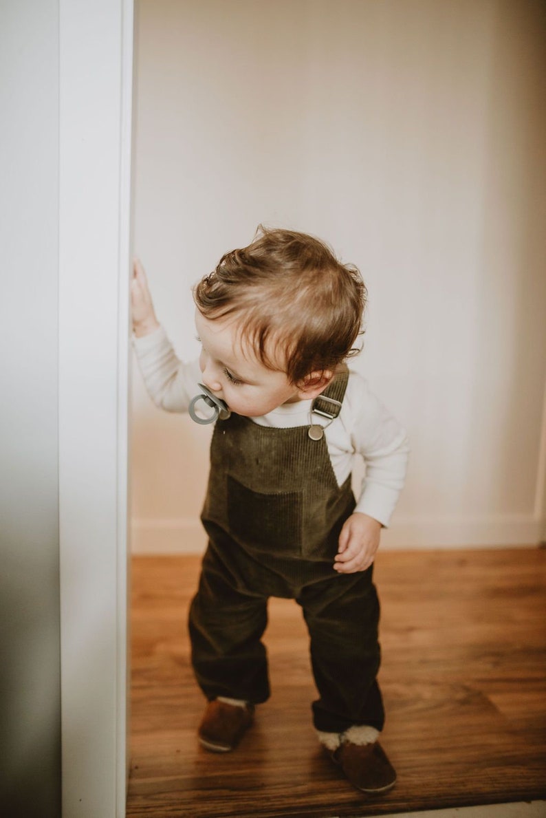 Children's Corduroy Harem Overalls | Handmade Vintage Style Romper image 7
