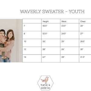 READY TO SHIP Child's Sweatshirt Kids Knit Top Children's Crop French Terry Top with Side Slits image 5