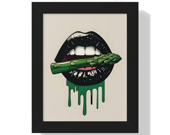 Punk Veg Vertical Framed Poster