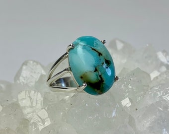 Turquoise Silver ring size 7