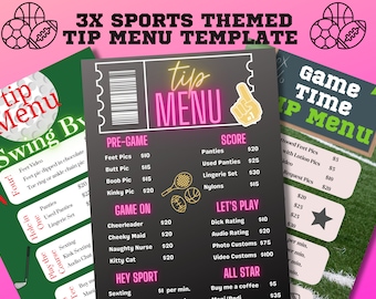 Sport unter dem Thema ExklusivFans Tipp-Menü: Bearbeitbare Canva-Vorlagen (PDF)