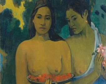 Paul Gauguin : Deux femmes tahitiennes (1899) Musée Qualité Peinture à l’huile Reproduction (D6045)