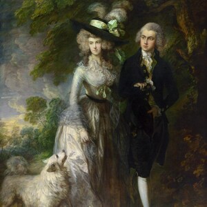 Thomas Gainsborough - Mr and Mrs William Hallett (The Morning Walk) (1785) Museum Quality Rolled Oil Painting Reproduction (D6045)