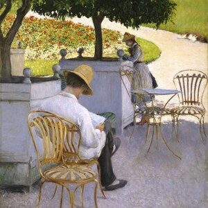Gustave Caillebotte - The Orange Trees (1878) Museum Quality Rolled Oil Painting Reproduction (D6045)