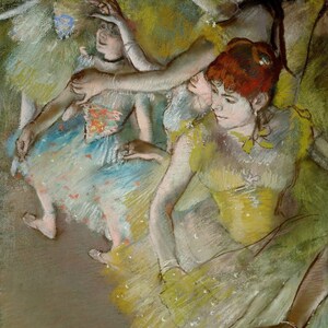 Edgar Degas - Ballet Dancers on the Stage (1883) Museum Quality Rolled Oil Painting Reproduction (D6045)