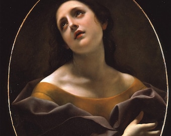 Carlo Dolci - Allegory of Patience (1677) Museum Quality Rolled Oil Painting Reproduction (D6045)