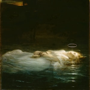 Paul Delaroche - The Young Martyr (1855) Hand Painted Museum Quality Rolled Oil Painting Reproduction (D6050)