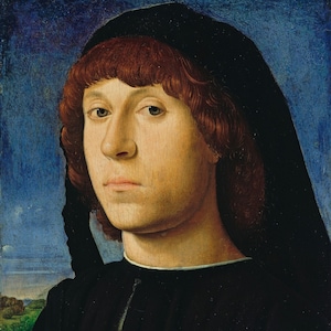 Antonello da Messina - Portrait of a Young Man (1478) Hand Painted Museum Quality Rolled Oil Painting Reproduction (D6050)