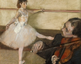 エドガー・ドガ「ダンス教室」1874年、メトロポリタン美術館、高品質の