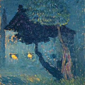 Alexej von Jawlensky - Cottage in the Woods (1903) Hand Painted Museum Quality Rolled Oil Painting Reproduction (D50)