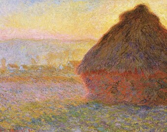 クロード・モネ作「積み藁」（1890-1891年）、印象派、キャンバスに