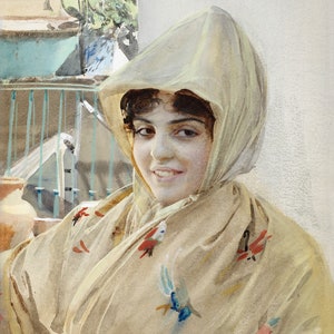 アンダース・ゾルン - マチルド（1887）美術館品質のロールド油絵複製（D6040）