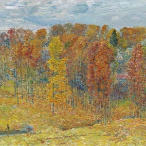 Friedrich Childe Hassam - Herbst (1909) - Museum Qualität Ölgemälde Reproduktion (D4060)