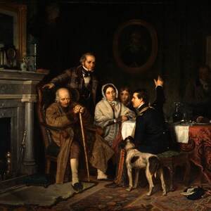 Richard Caton Woodville - Old ’76 and Young ’48, 1849 Museum Quality Rolled Oil Painting Reproduction (D4560)