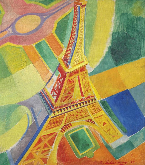 Robert Delaunay La Tour Eiffel The Eiffel Tower 1924 Etsy Robert Delaunay La Tour Eiffel The Eiffel Tower 1924 Etsy